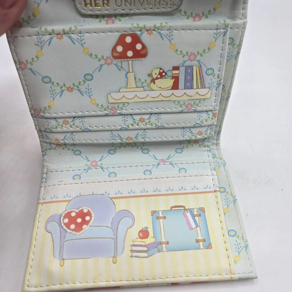 Her Universe Sanrio Hello Kitty & Friends Polka Dot Faux Leather Wallet Pink